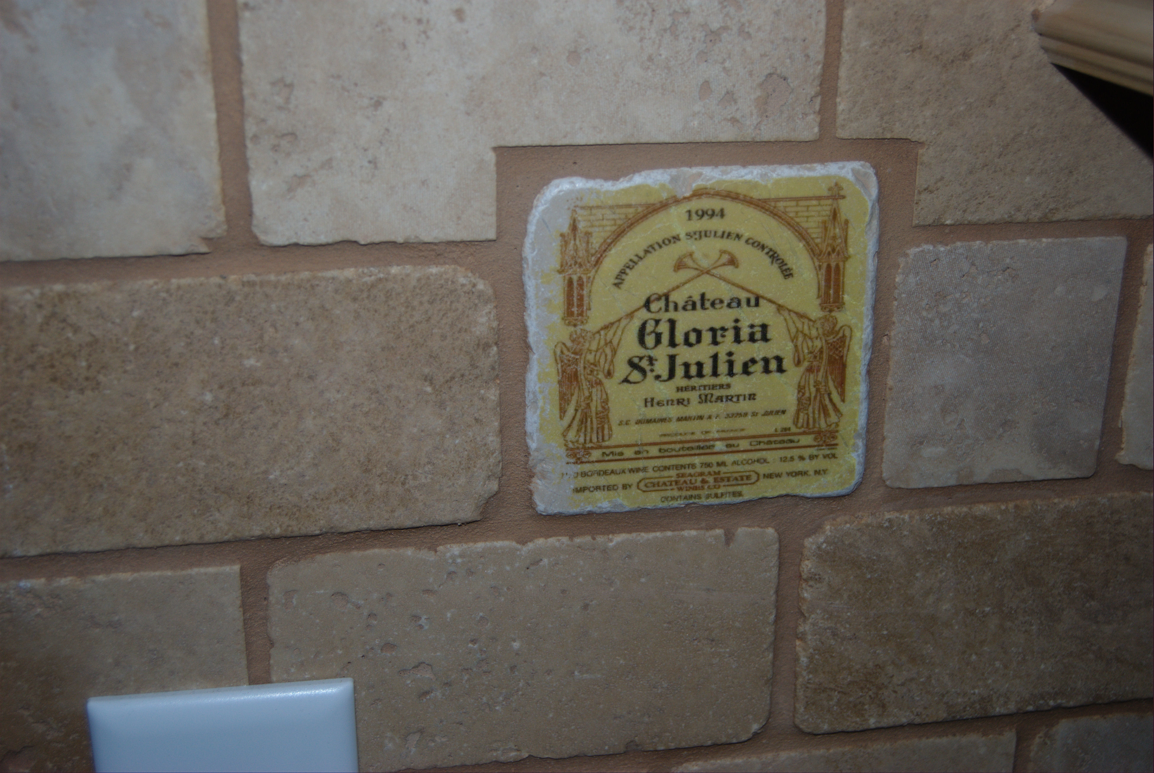 Tile Incorporated Into Wall
