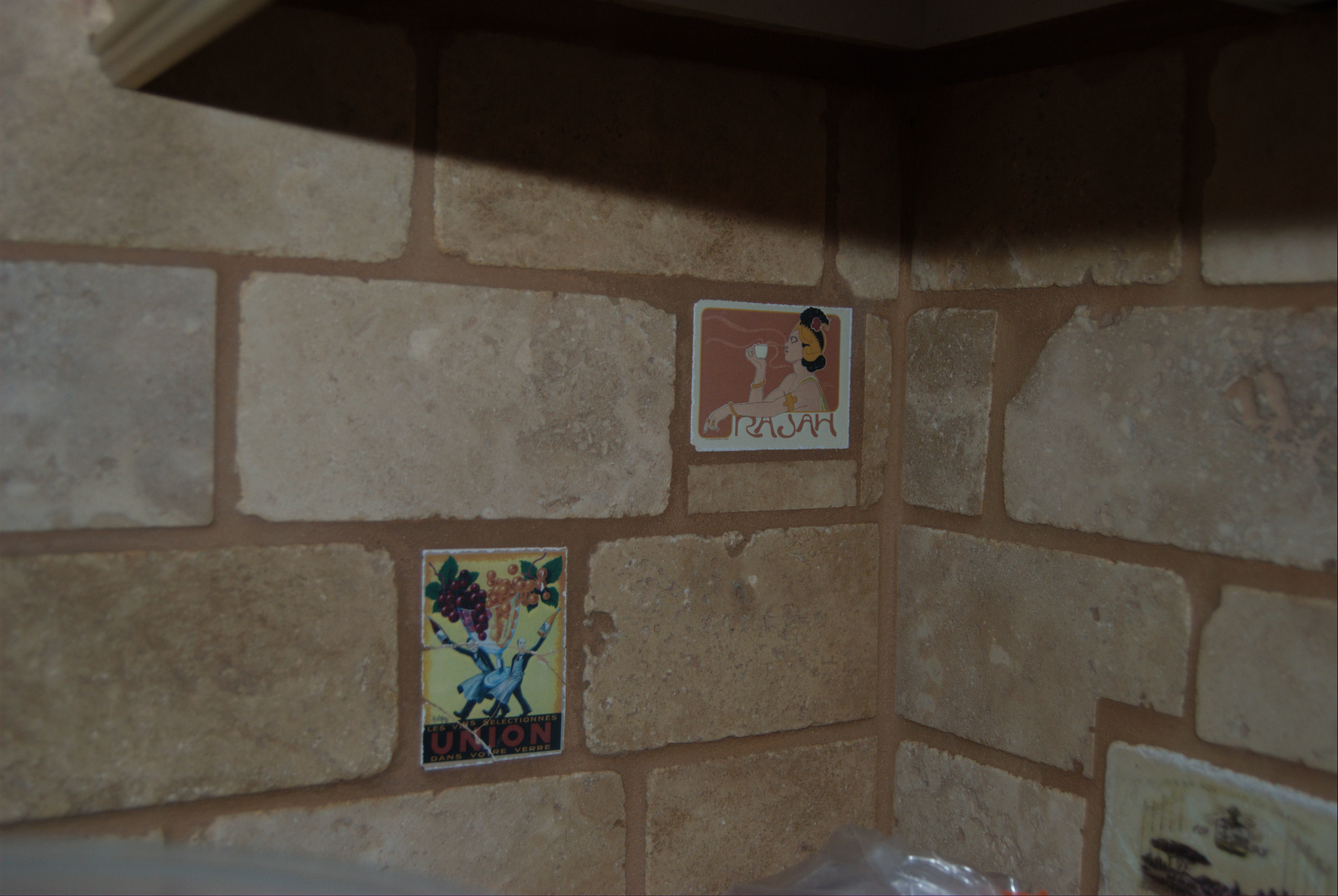 Tile Incorporated Into Wall