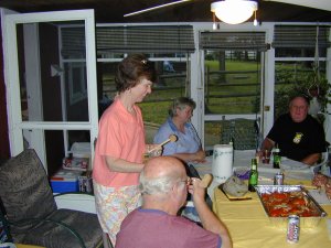 Richard Clancy, Sharon, Margie McCloud and Pete Williamson